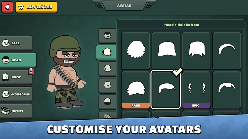 Customize your avatars