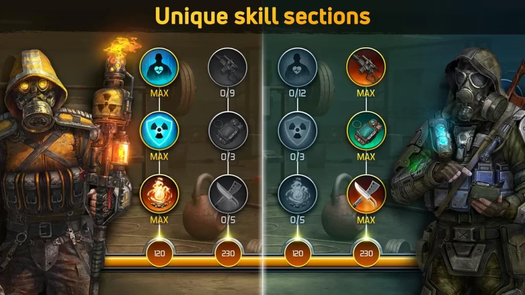 unique skill sections